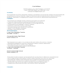 Long Term Substitute Teacher Resume Sample gratis en premium templates