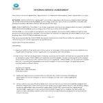 Interim Service Agreement gratis en premium templates