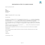 template topic preview image Resignation Letter For Career Change