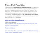template topic preview image Paleo Diet Food List Pdf
