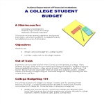 template topic preview image Printable College Budget Planner