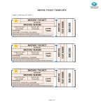 Cinema Ticket Template gratis en premium templates