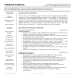 template topic preview image Healthcare Administrative Resume Sample