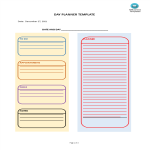 template topic preview image Day Planner template