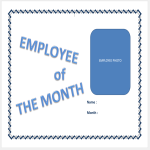 template topic preview image Employee Of The Month Certificate with Photo