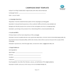 template topic preview image Campaign Brief template