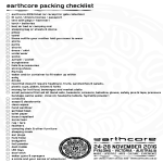 Earth Core Packing Checklist gratis en premium templates