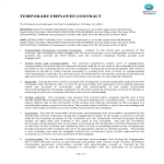 Employment Contract Template gratis en premium templates