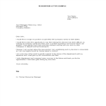 Official Resignation Letter To Manager gratis en premium templates