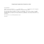 template topic preview image Rejection Letter for Employment Application