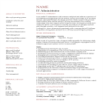 template topic preview image IT Administrator Resume