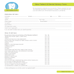 Patient Medical History Form gratis en premium templates