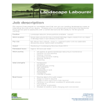 Landscaping Labourer Job Description gratis en premium templates