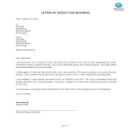 image Letter Of Intent for Business