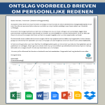 Persoonlijke Omstandigheden Ontslagbrief gratis en premium templates