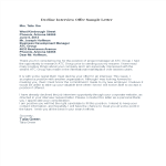 Decline Interview Offer Letter gratis en premium templates