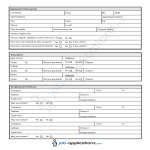 template topic preview image Printable Generic Employment Application