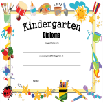 template preview imageKindergarten Certificate