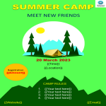 Summer Camp Flyer sample gratis en premium templates