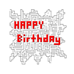 template topic preview image Happy Birthday Maze template