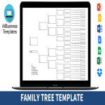 Large Family Tree gratis en premium templates