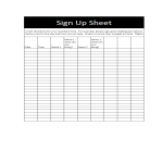 template preview imageSign-up Sheet template in excel