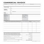 Export Commercial Invoice gratis en premium templates