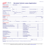 Vehicle Lease Application gratis en premium templates