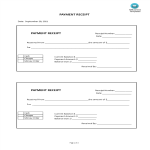 Cash Receipt of Payment gratis en premium templates