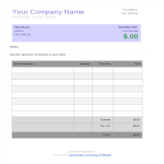 template topic preview image Blank Invoice for