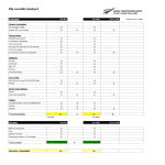 template topic preview image Excel Weekly Home Budget