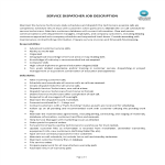 Service Dispatcher Job Description gratis en premium templates