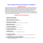 template topic preview image Market Research Report Format