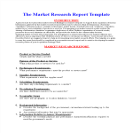 Market Research Report Format gratis en premium templates