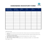 Computer Hardware Inventory Form gratis en premium templates