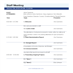 Team Meeting Agenda gratis en premium templates