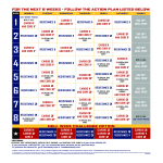 Weekly Workout Calendar gratis en premium templates