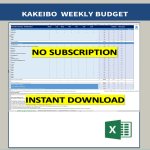 template topic preview image Kakeibo Budgeting Worksheet Weekly