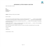 Reference Letter From A Doctor gratis en premium templates