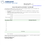 Printable Donor Receipt Form gratis en premium templates