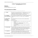 Library Partnership Agreement in Word gratis en premium templates
