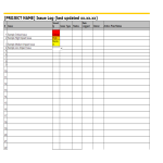 University Issue and Risk Tracking in Excel Format gratis en premium templates