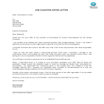 Employer Counter Offer Letter gratis en premium templates