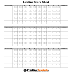 template topic preview image Blank Bowling Score Sheet