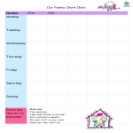 Family Chore Chart Sample gratis en premium templates