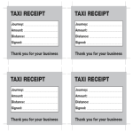 Taxi Receipt To gratis en premium templates