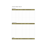 Itinerary excel planner gratis en premium templates