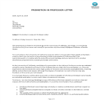 Promotion in Adjunct Professor Series Letter gratis en premium templates