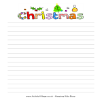 template topic preview image Christmas Letter Paper