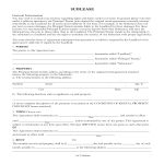 template topic preview image Basic Sublease Contract